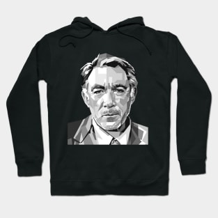 Anthony Quinn Portrait illustration in Grayscale Hoodie